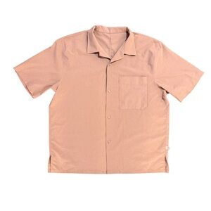 lululemon athletica Men's Casual Brown Button Down Shirt XL